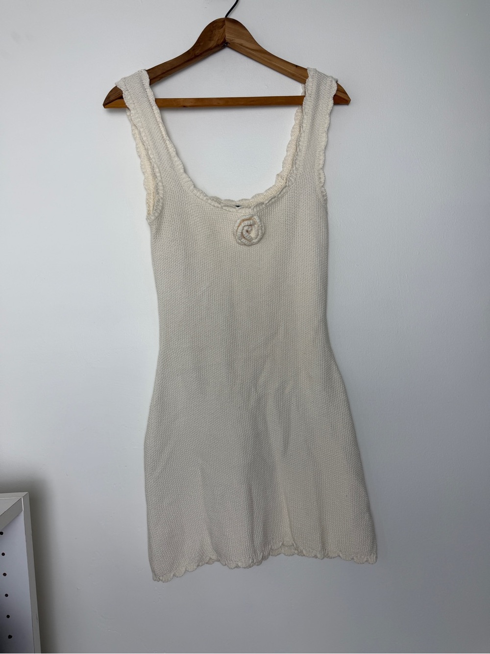wild fable Cream Knit Camisole Slip Dress